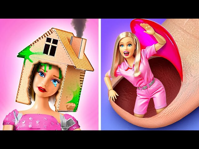 Building Barbie House in Real Life *Good Mom vs Bad Step-Mom*