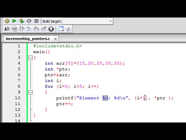 C Programming Tutorial - 58: Pointer to an Array