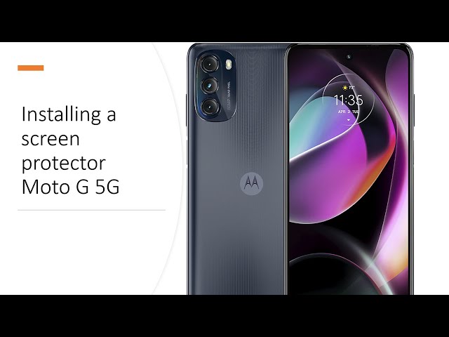 Moto G 5G Installing screen protector in one minute