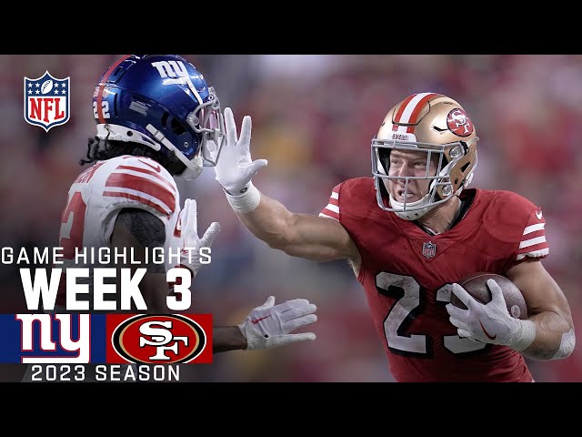 New York Giants vs. San Francisco 49ers | 2023 Week 3 Game Highlights