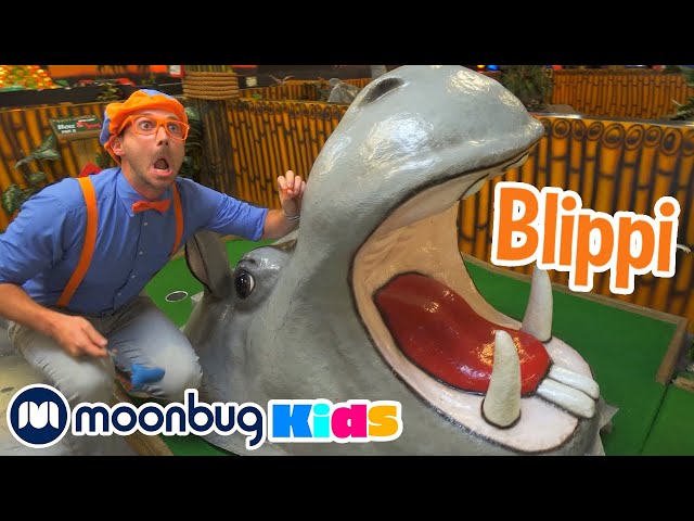 Blippi Explores Jungle Animals | Moonbug Kids TV Shows - Full Episodes | Cartoons For Kids