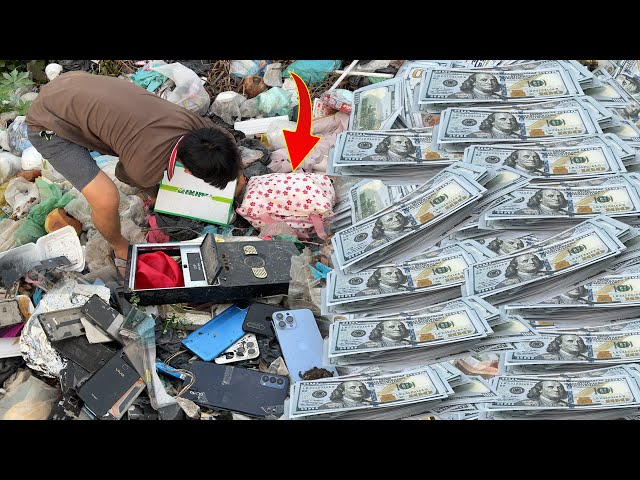 Wow😱 ! Found $10000000🤑 With Many Abandoned Phones At The Landfill Restore OPPO Reno 4 Cracked !