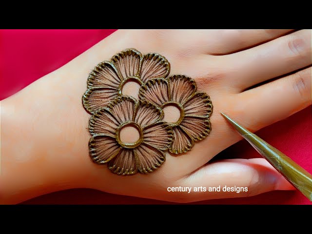 Very beautiful stylish back hand mehndi design | Easy & simple mehndi design | mehndi design |mehndi