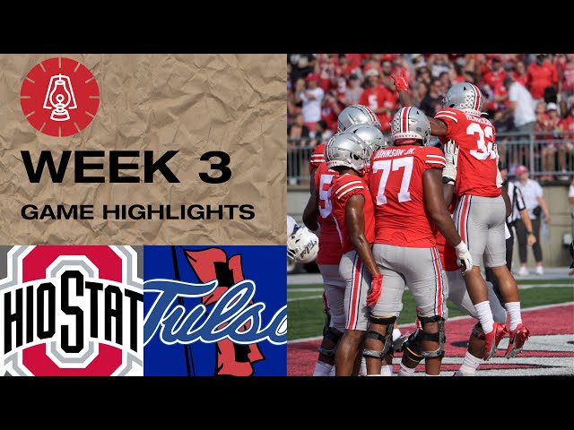 Week 3 Highlights: No. 9 Ohio State - Tulsa