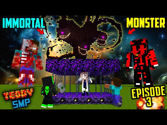 😱GLITCH SUMMONED SCARY MONSTER IN TEDDY SMP - TEDDY SMP {S3EP03}
