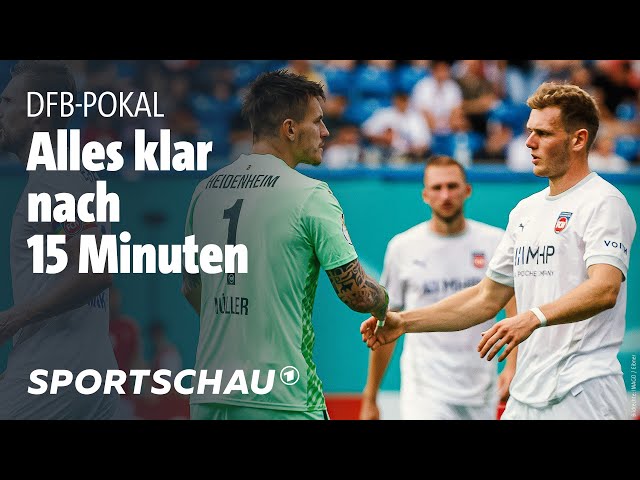 Rostocker FC – 1.FC Heidenheim Highlights DFB-Pokal, 1. Runde | Sportschau