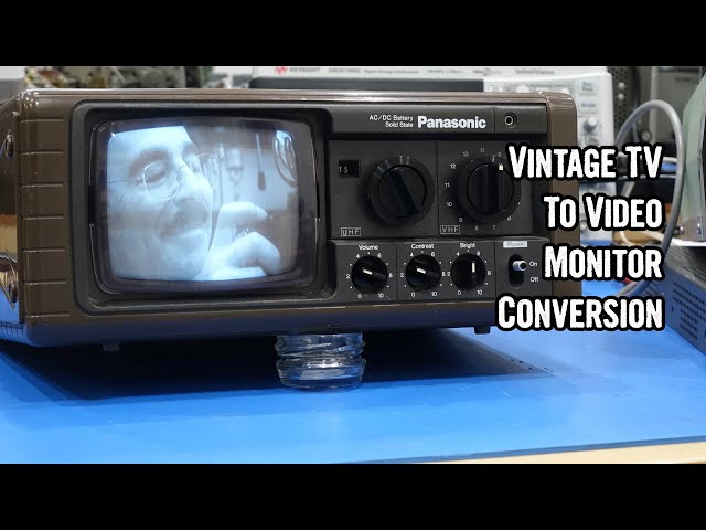 Adding composite video and sound inputs to a 1976 TV (Panasonic TR-525)