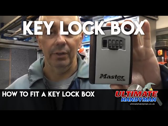 How to fit a key lock box
