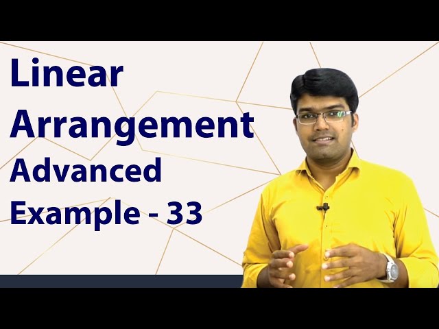 Linear Arrangements | Advanced Example - 33 | Reasoning Ability | TalentSprint Aptitude Prep
