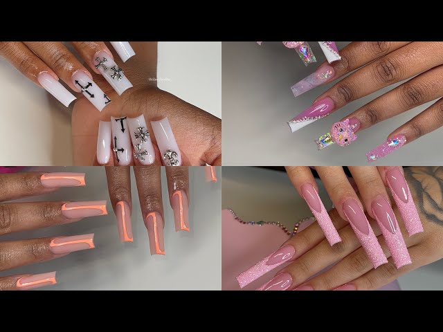 Watch Me Work | The Process of 4 Different Acrylic Nail Sets