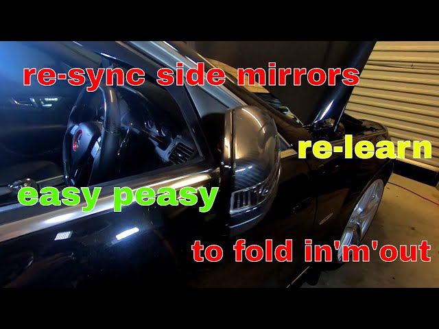 HOW TO RES-SYNC YOUR MIRRORS TO FOLD IN'n'OUT AGAIN MERCEDES W204