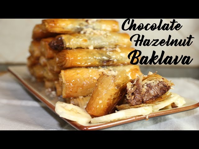 Chocolate Hazelnut Baklava Rolls