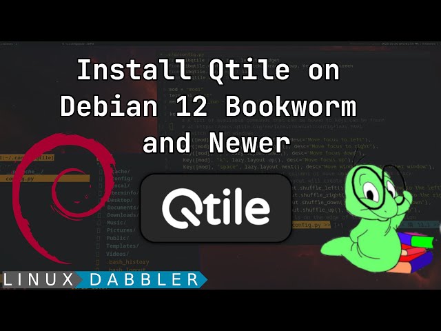 Install QTILE on Debian 12 Bookworm with Python Virtual Environment