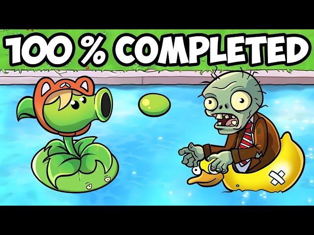 100% completing plants vs zombies