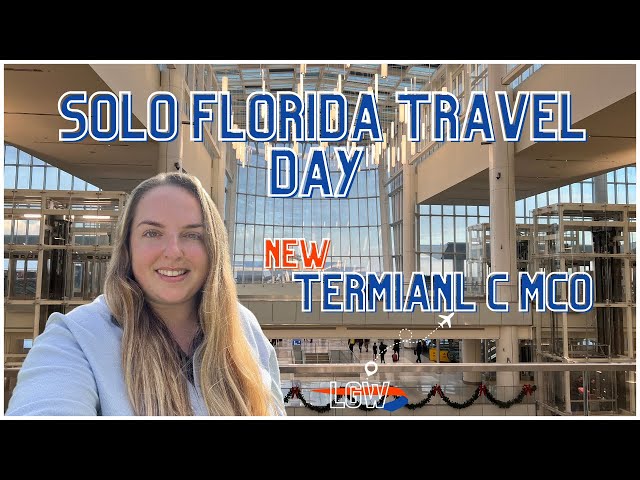 SOLO Florida Travel Day Jan 2023 | MCO Terminal C | BA Premium Economy