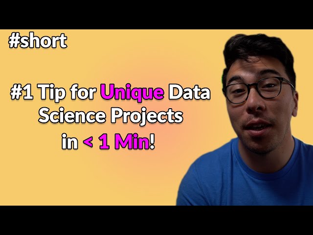 A Quick Data Science Project Tip! #SHORTS