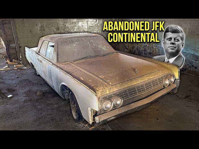 First Wash in 20 Years: ABANDONED JFK Lincoln Continental! | Car Detailing Restoration