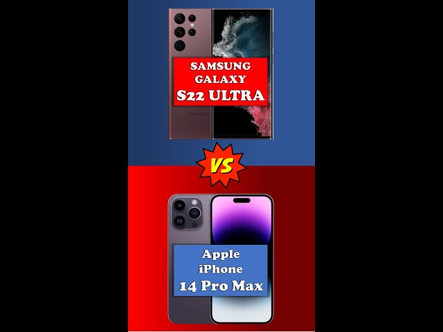 iPhone 14 Pro Max vs Galaxy S22 Ultra🔰