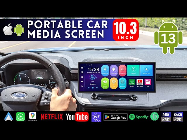 10.3" Android Portable Car Screen PODOFO -  FOR ANY CAR  ⫸ UNBOXING REVIEW