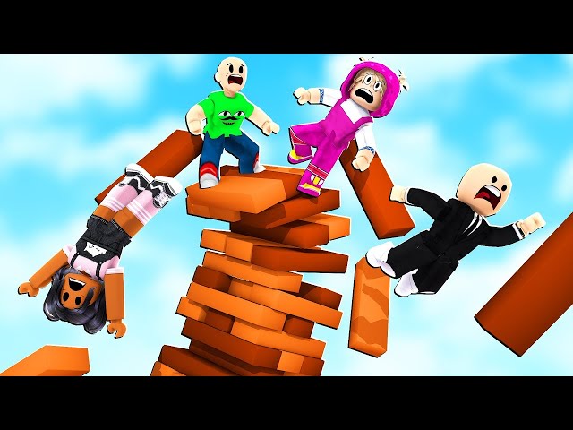 BOBBY PLAYS JENGA  W/ ZOEY, BOSS BABY AND MASH ALL PARTS | Roblox Funny Moments | Roblox
