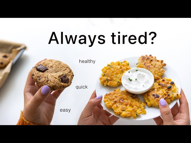 Quick Snack Ideas for when you're tired (easy & pretty healthy)