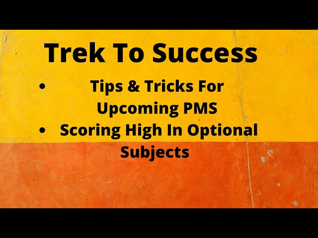 Tips & Tricks For PMS | How To Score High In Optional Subjects | Explaining Bloom's Taxonomy|CSS|PMS