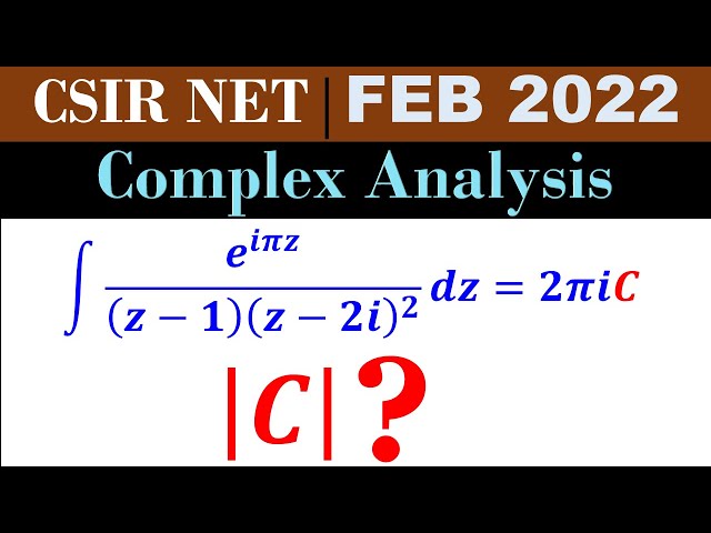 #csirnet  #mathematics  #Feb2022  | Cauchy Integral Formula - Complex Integration