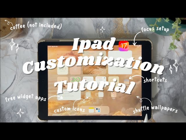 🎀🌷 iPad Customization  | Aesthetic + productive widgets, icons,  shortcuts + focus, ios17 🌷⭐️