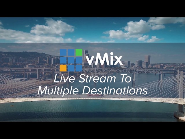 How To Live Stream To Multiple Destinations With vMix- New video in description!!!