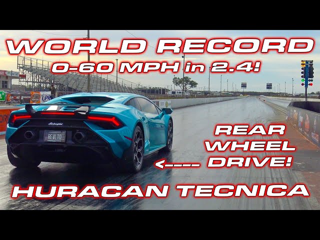 WORLD RECORD * Huracan Tecnica is the QUICKEST stock Lamborghini EVER down the 1/4 Mile