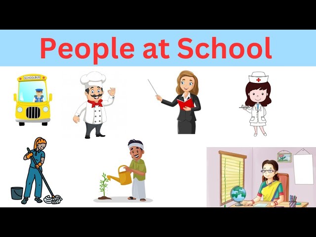 People at school song | English Vocabulary for Kids