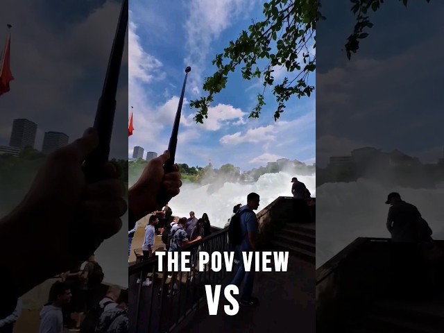 The POV view VS the 360-Shot 🤯☀️💦 #shorts #insta360
