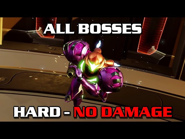 All Bosses - Hard - NO DAMAGE | Metroid Dread