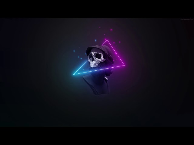 Neon Embers Skull LIVE WALLPAPER