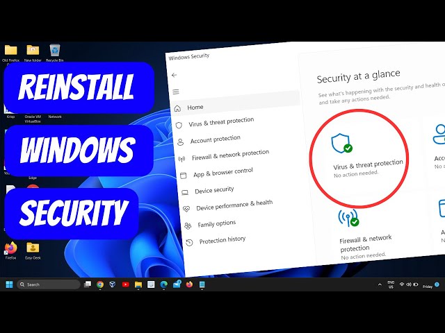 How to Reinstall Windows Security in Windows 11 | Step-by-Step Tutorial