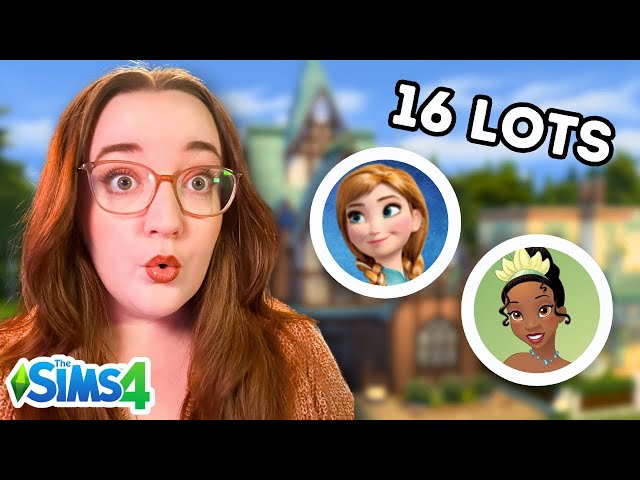 Moving EVERY Disney Princess onto ONE LOT in the Sims 4