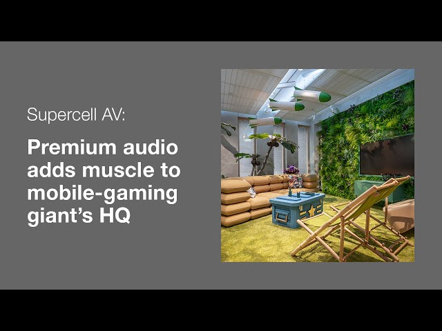 Genelec Smart IP | Supercell AV: Premium audio adds muscle to mobile-gaming giant’s HQ