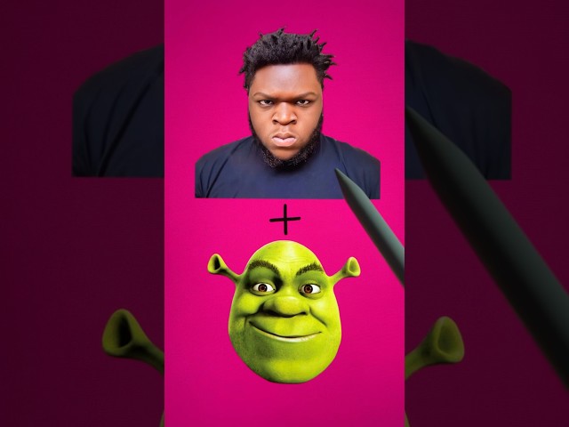 turning Angry Reactions Guy into SHREK ✨ and he looks so gorgeous 🥰 | SWISA #shorts