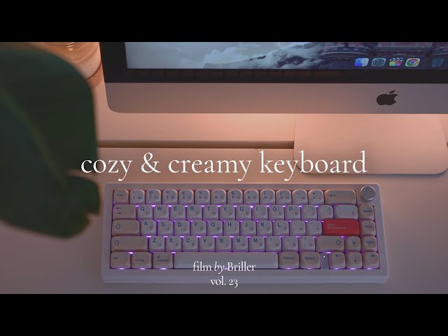 How I built my Cozy & Creamy Mechanical keyboard ⌨️💛 | KTT Macaron, Gateron Pro & soy milk keycaps