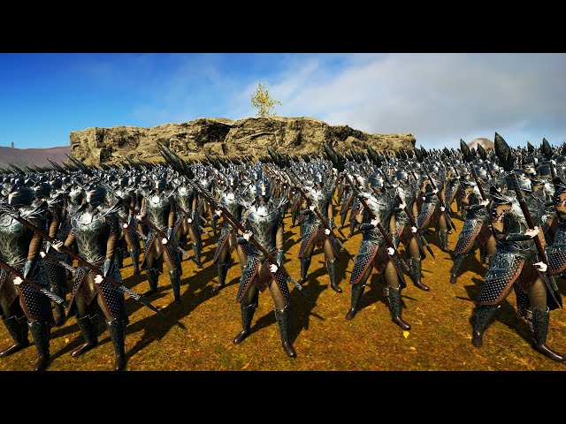 Elves Ruins Under Invasion Of Orcs | Epic Fantasy Battle Simulator EFBS