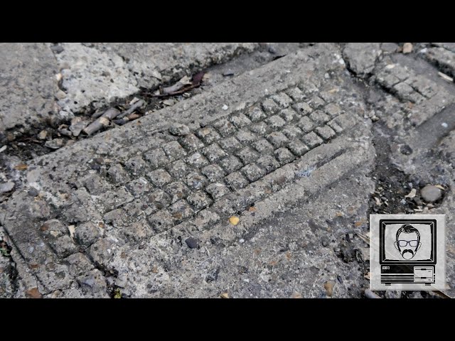 Why is a Fossilised Keyboard in this Pavement? | Nostalgia Nerd