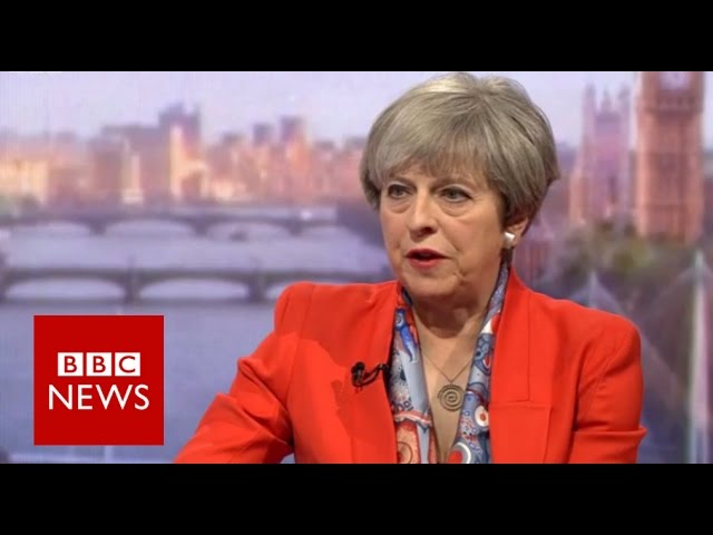 Theresa May (FULL) interview on Andrew Marr Show - BBC News