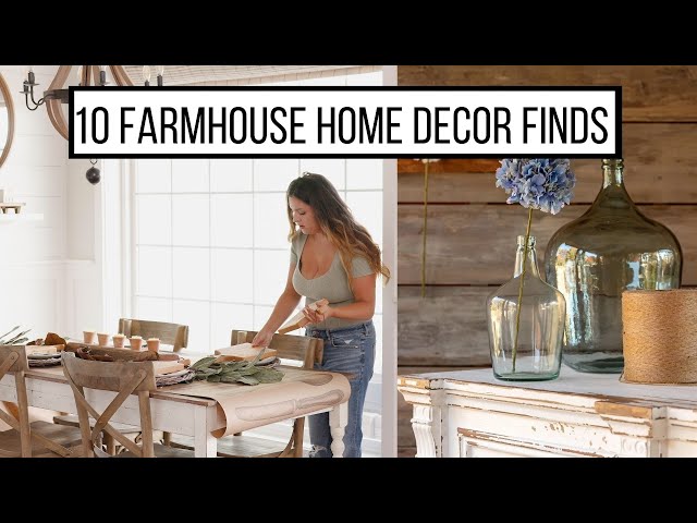 10 Farmhouse Style Home Décor Decorating Ideas | Cotton & Crete Home Decor Finds | Living it Country