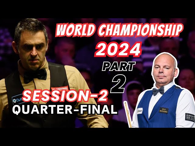 Ronnie O'Sullivan vs Stuart Bingham QF | World Championship Snooker 2024 | Session 2 - Part 2