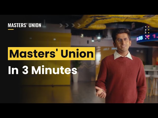 Life At Masters' Union | Explained in 3 Minutes