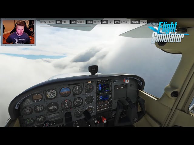 LIVE! Microsoft Flight Simulator | The JFK Jr. Route | KCDW to KMVY | Martha's Vineyard