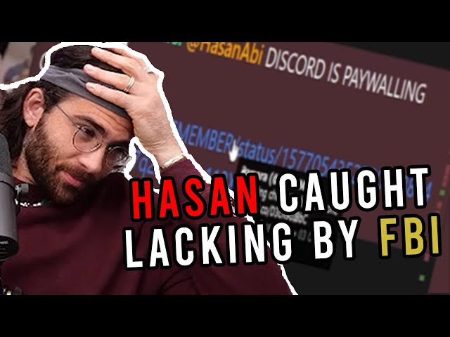 HasanAbi was almost caught lacking by FBI in chat (HasanAbi roasts chatter)