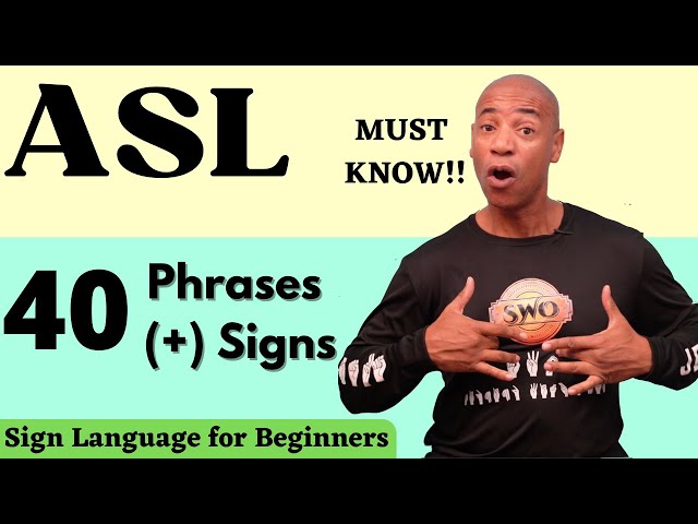 40+ Common ASL Phrases and Signs You Must know | Signing or beginners | American Sign Language.