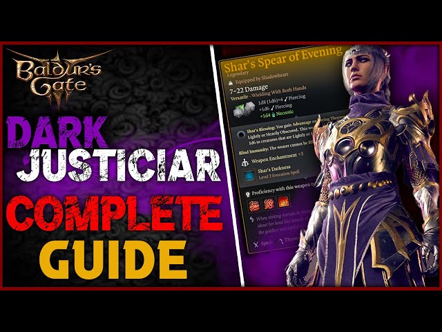 Baldur’s Gate 3: How to get Legendary Shar’s Spear of Evening (Shadowheart Dark Justiciar Quest)