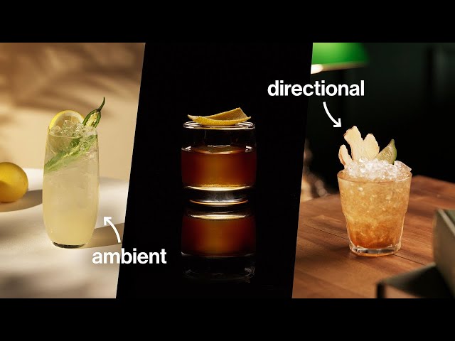 How We Shot These 5 Cocktails | Food Lighting Tips
